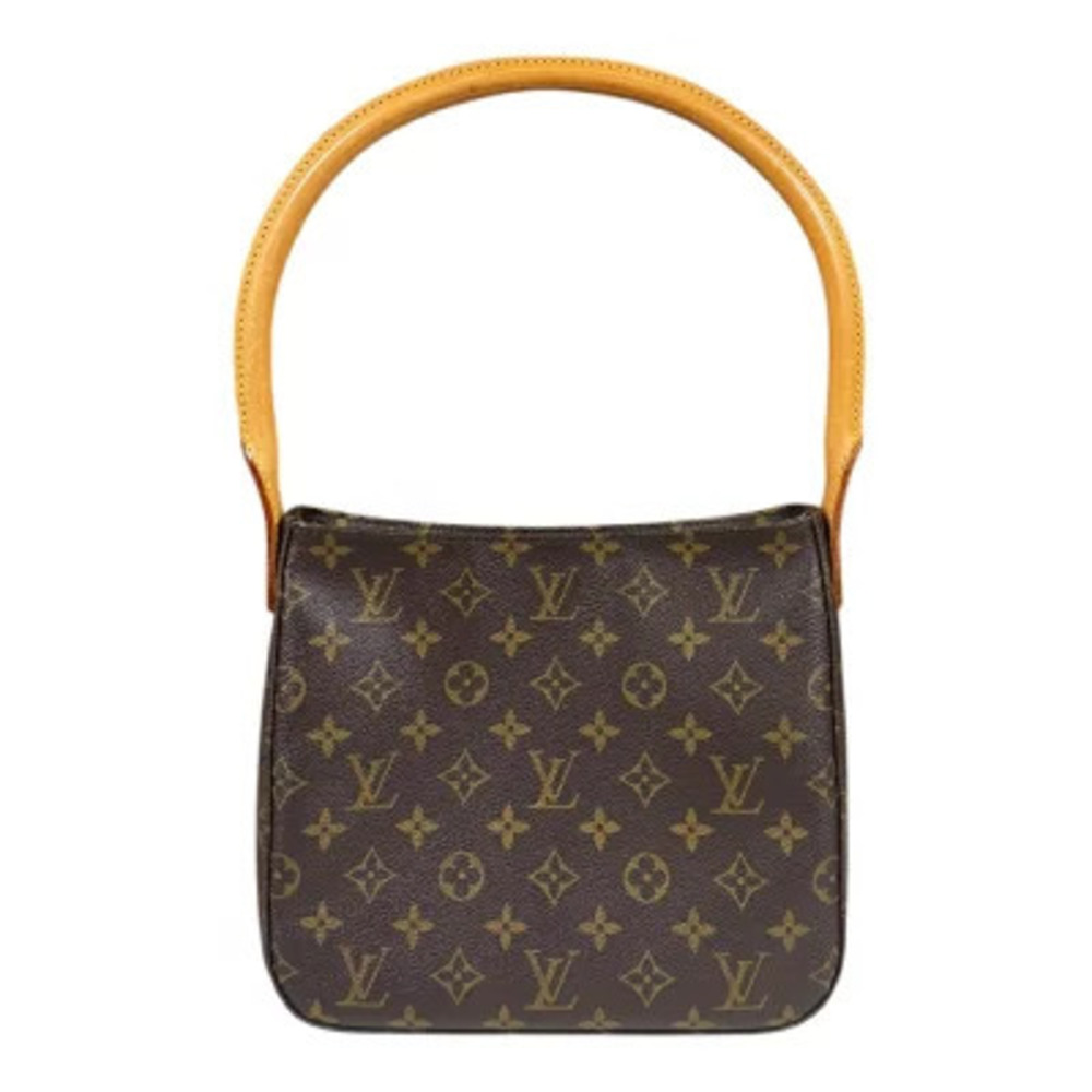Louis Vuitton Looping Monogram Shoulder Bag Canvas Brown